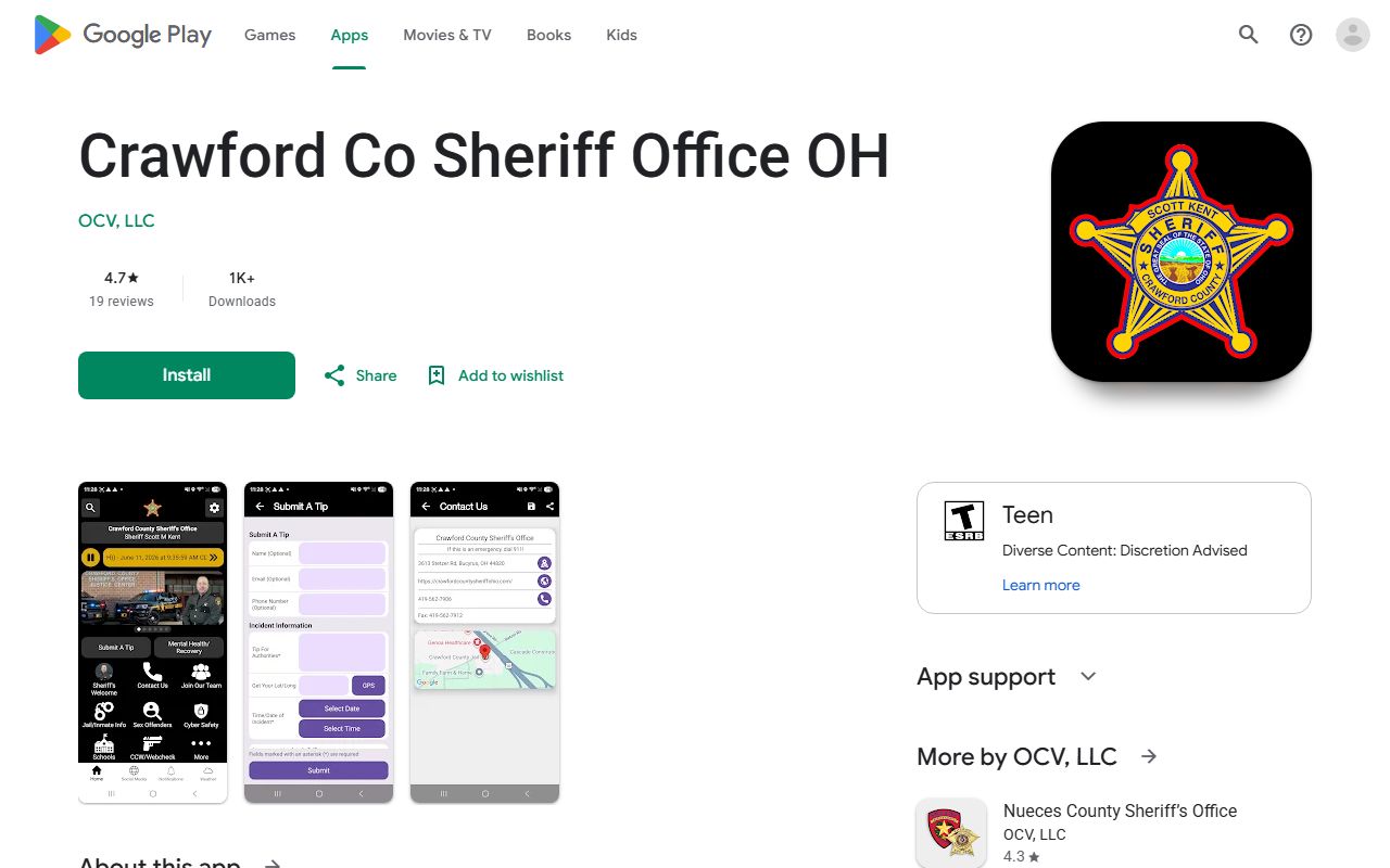 Crawford County Sheriff app jail roster inmate search listing